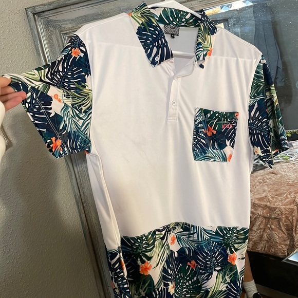 Verde Hawaiian Golf Polo - Picture 1 of 3